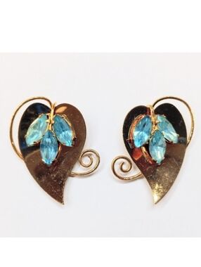 Vintage Coro Sterling Rhinestone Fur Clips Set